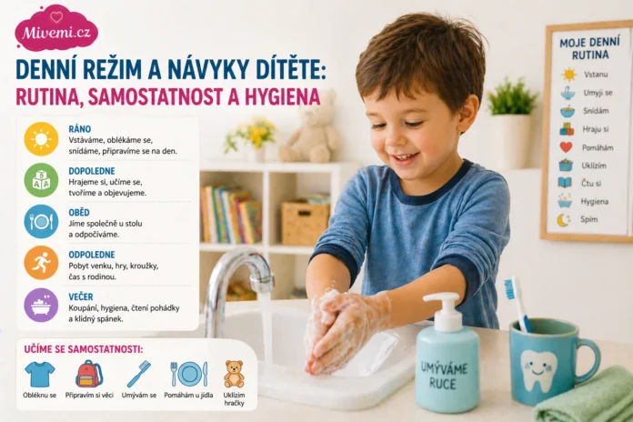 Denní režim a návyky dítěte - rutina a samostatnost