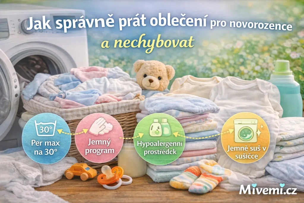 Jak správně prát oblečení pro miminko