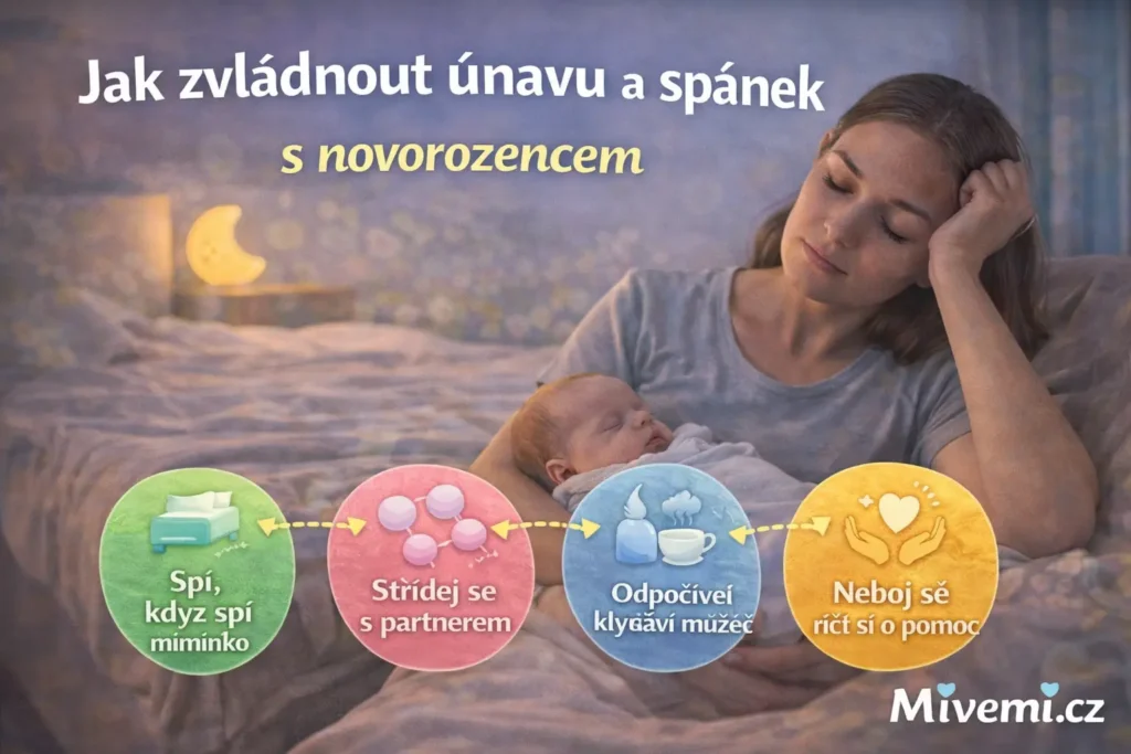 Jak zvládnout únavu a spánek s novorozencem