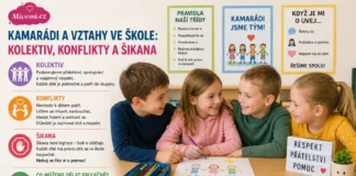 Kamarád a vztahy ve škole, kolektivu a konflikty s šikanou