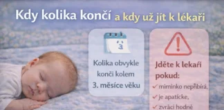 Kdy skončí kolika u miminka a kdy zajít k lékaři