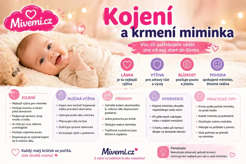 Kojení a krmení miminka