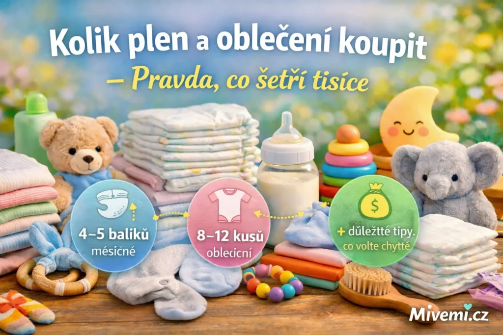 Kolik plen a oblečení koupit pro miminko