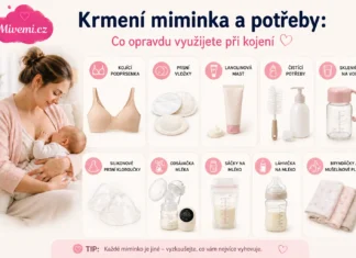 Krmení miminka a jeho potřeby