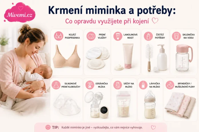 Krmení miminka a jeho potřeby