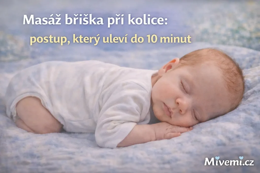 Masáž bříška při kolice miminka
