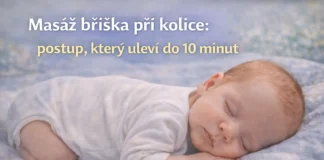 Masáž bříška při kolice miminka