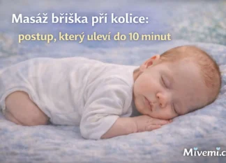 Masáž bříška při kolice miminka