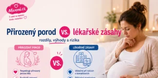 Přirozený porod a lékařské zásahy