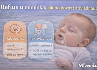 reflux u miminka