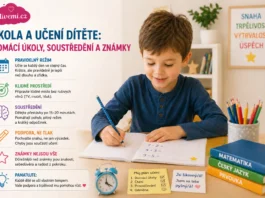 Škola a učení dítěte - domácí úkoly, soustředění a známky