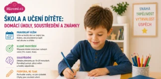 Škola a učení dítěte - domácí úkoly, soustředění a známky