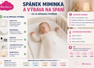Spánek miminka a výbava pro spaní