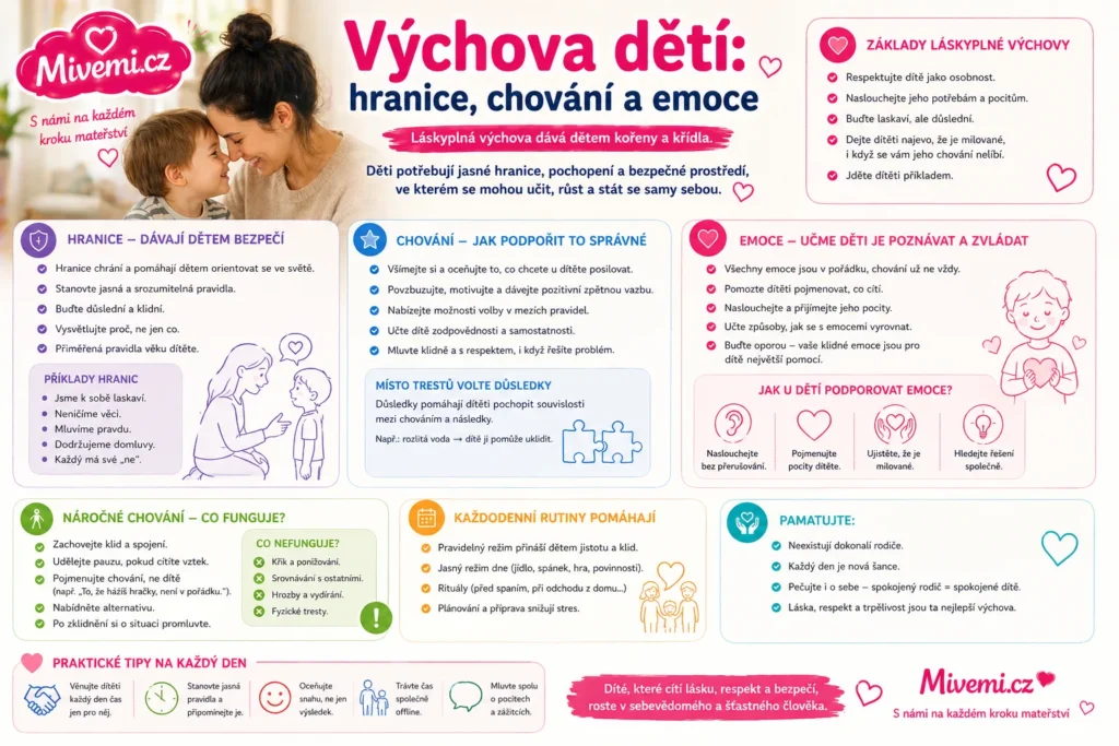 Výchova dětí - nastavení hranic, chování a emoce