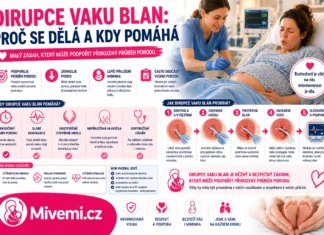 dirupce vaku blan porod
