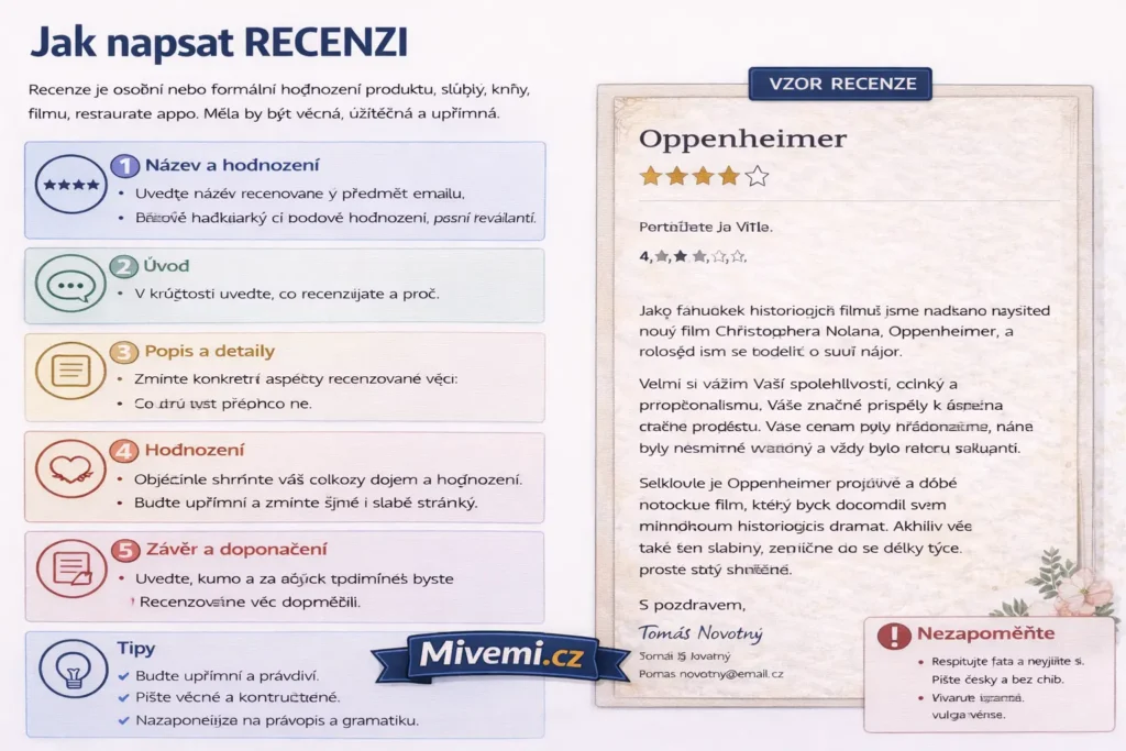 Jak napsat recenzi