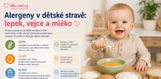 Alergeny v dětské stravě - vejce, lepek a mléko