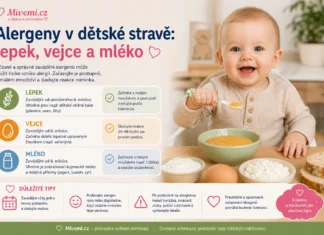 Alergeny v dětské stravě - vejce, lepek a mléko