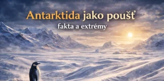 Antarktida jako sněhová a ledová poušť