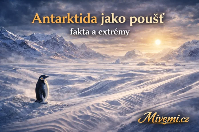 Antarktida jako sněhová a ledová poušť