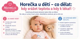 Horečka u dětí jak reagovat a co dělat