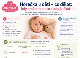 Horečka u dětí jak reagovat a co dělat