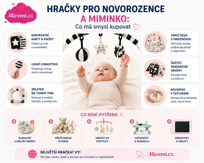Hračky pro novorozence a miminko