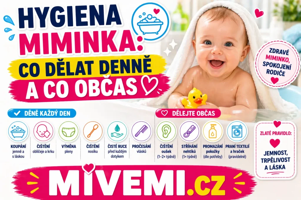 Hygiena miminka a co dělat a co ne