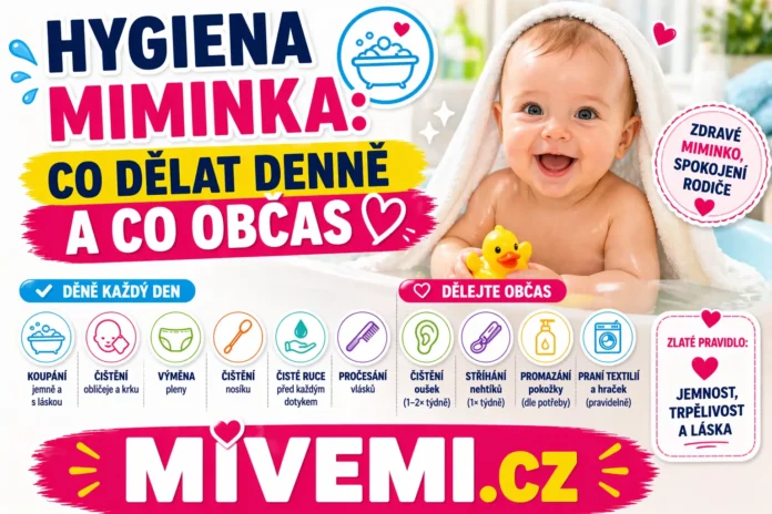 Hygiena miminka a co dělat a co ne