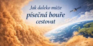 Jak daleko cestuje písečná bouře