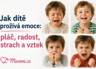 Jak dítě prožívá emoce, pláč, strach a radost