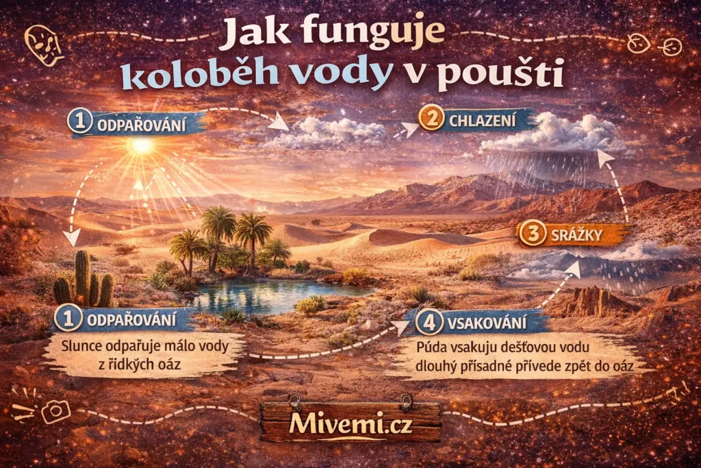 Jak funguje koloběh vody v poušti