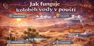 Jak funguje koloběh vody v poušti