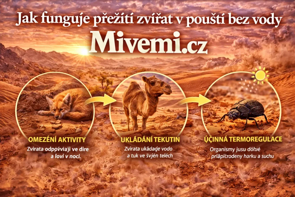 Jak funguje přežití zvířat v poušti během noci