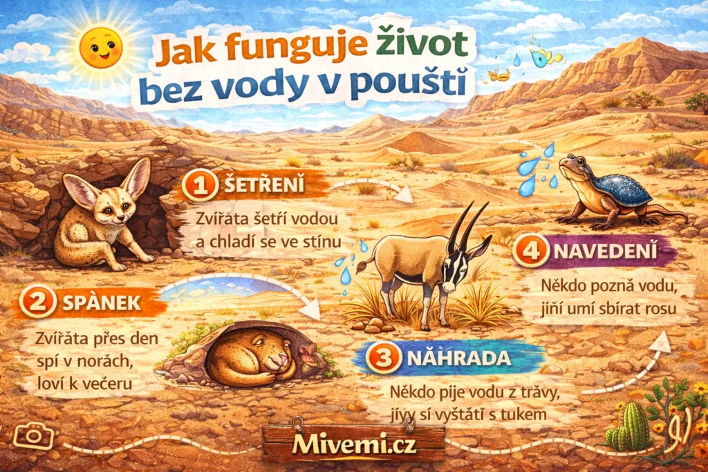 Jak funguje život bez vody v poušti