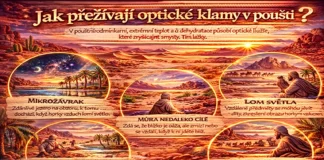 Jak fungují optické klamy v poušti