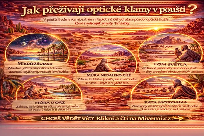 Jak fungují optické klamy v poušti