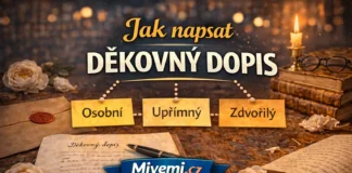 Jak napsat děkovný dopis