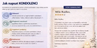 Jak napsat kondolenci