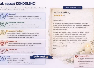 Jak napsat kondolenci