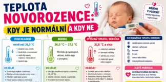 Jak poznat teplotu novorozence