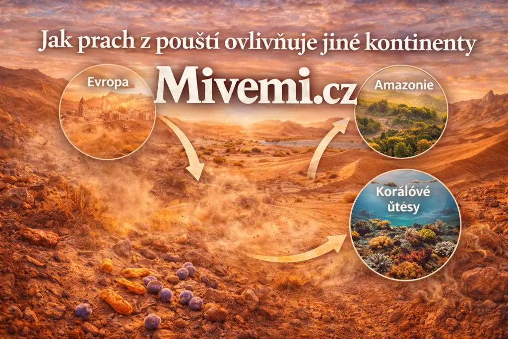 Jak prach z pouští ovlivňuje ostatní kontinenty