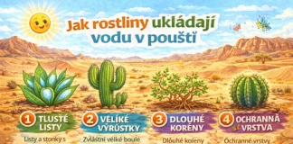 Jak rostliny v poušti ukládají vodu