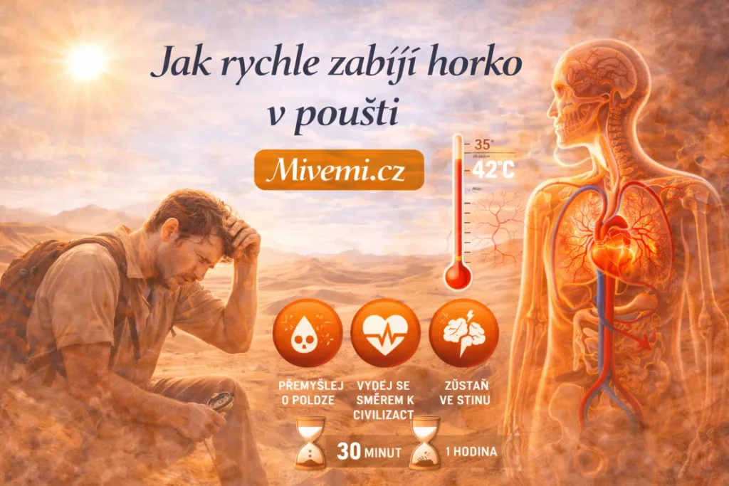 Jak rychle zabíjí horko v poušti