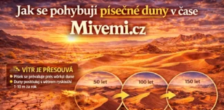 Jak se pohybují písečné duny v poušti