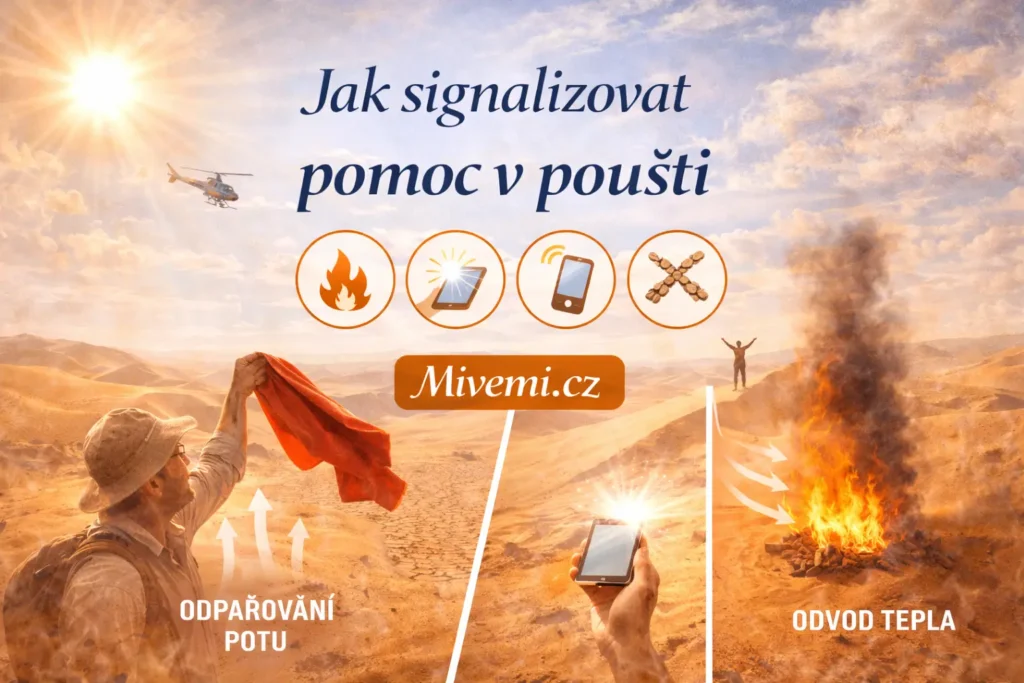 Jak signalizovat a volat o pomoc v poušti