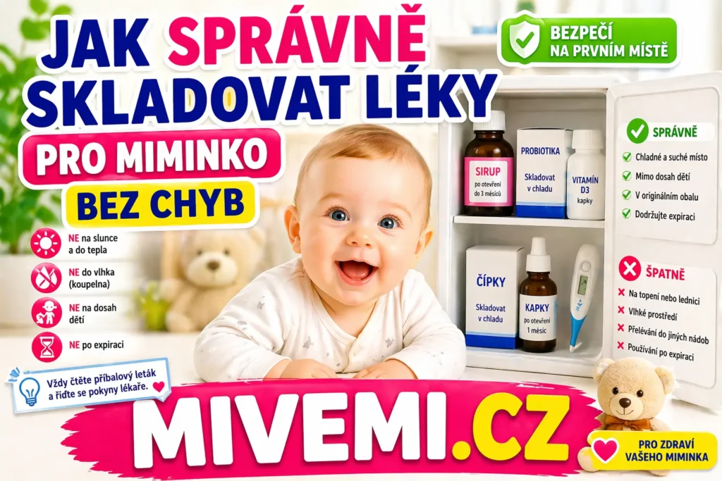 Jak správně skladovat léky pro miminko