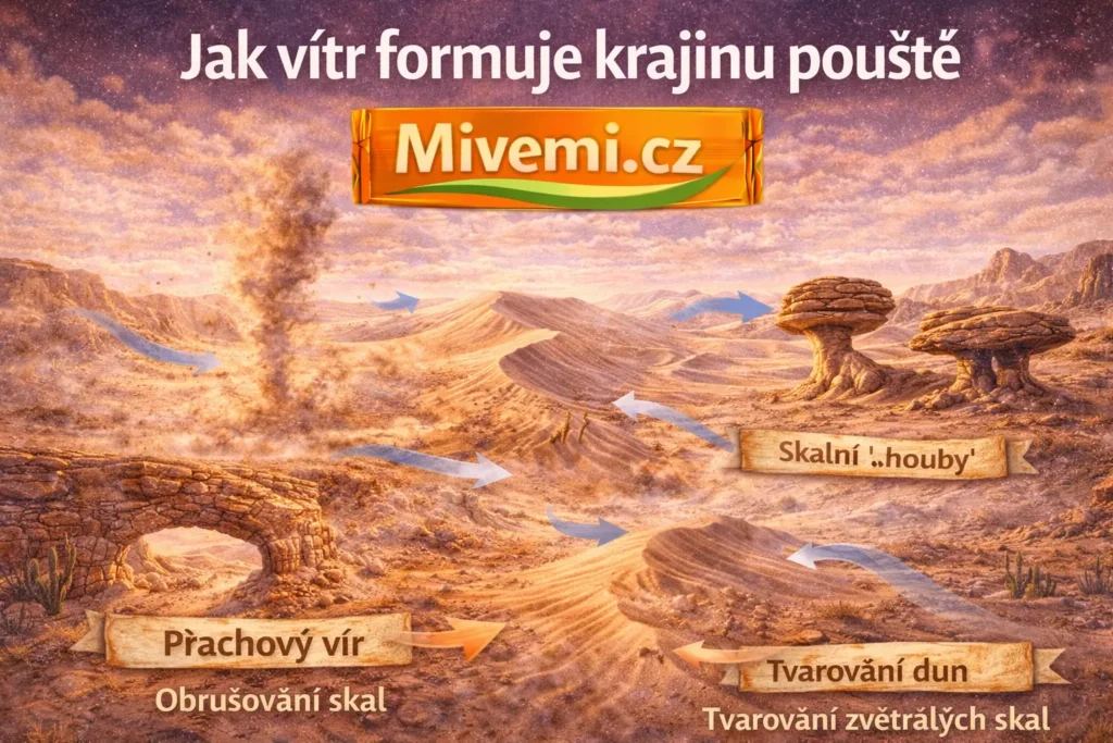 Jak dlouho vítr formuje krajinu pouští