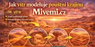 Jak vítr modeluje pouštní krajinu