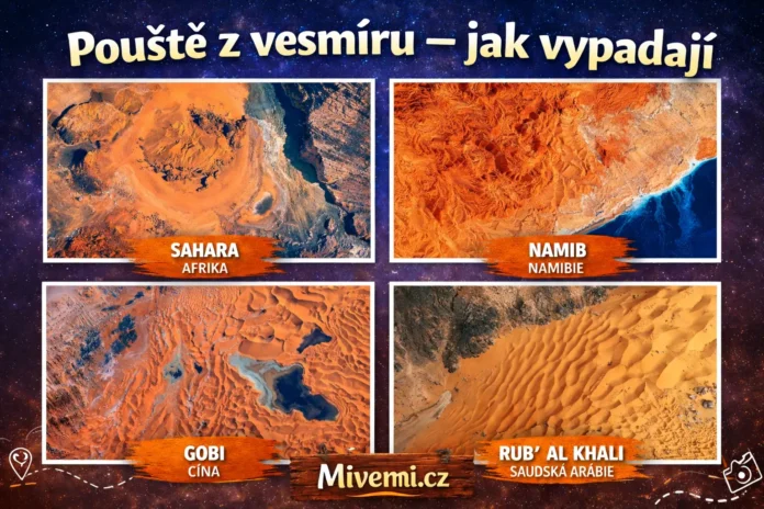Jak vypadají pouště z vesmíru a satelitu